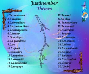 [Justine CM] Liste 1 Justinember (thèmes)